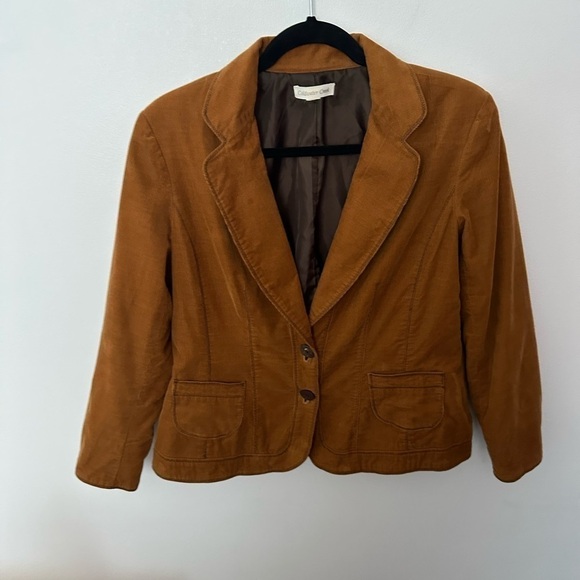 Coldwater Creek Blazer Tan Corduroy Western Vibes Neutral Brown Women’s Medium. - Picture 3 of 11